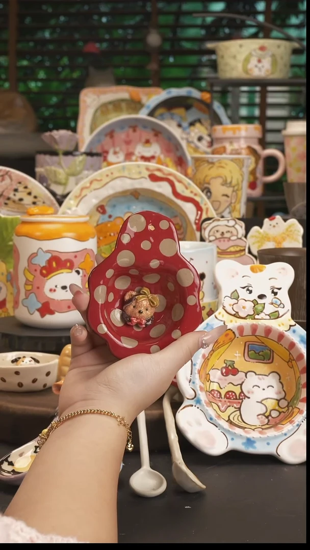 爱*嘟【原创设计】景德镇手绘陶瓷