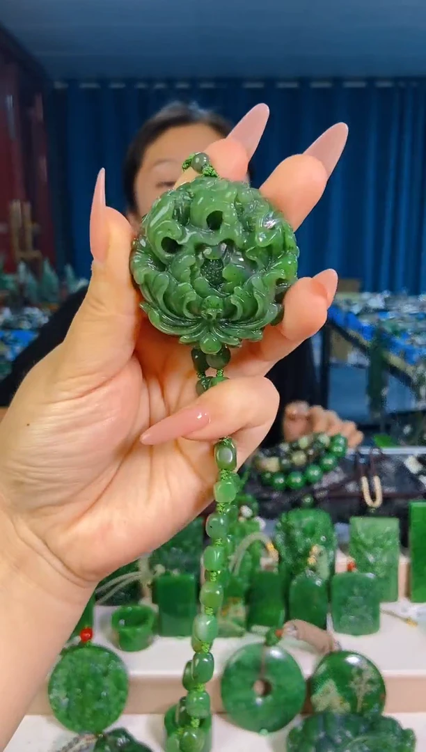 和田玉未镶嵌挂件1