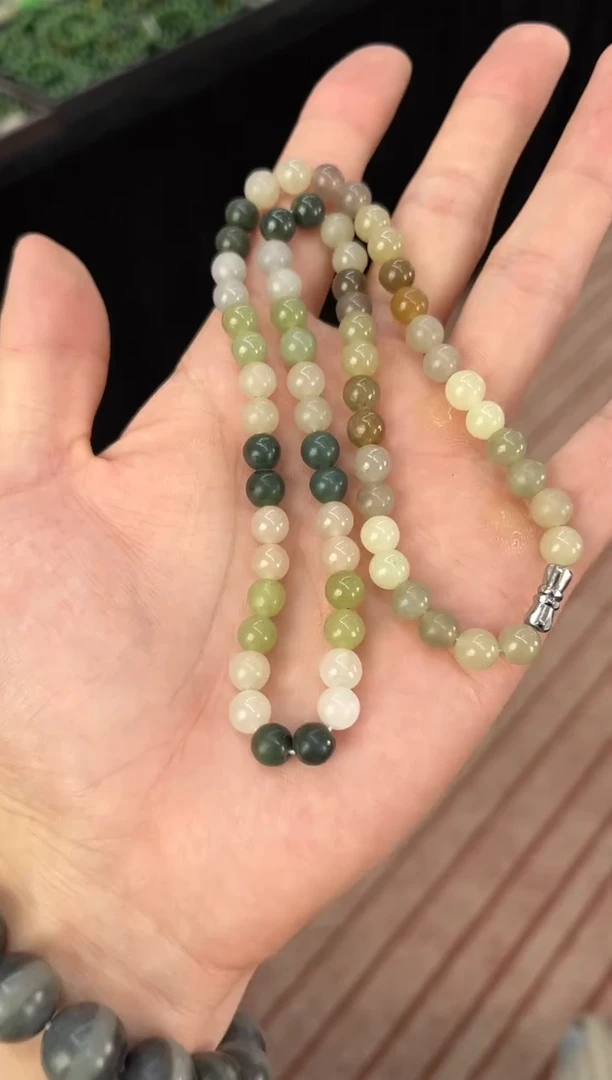 手串未镶嵌和田玉多宝项链卡7+微色差
