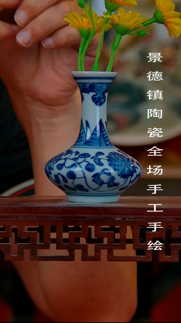 摆件手景德镇陶瓷 全场手工绘