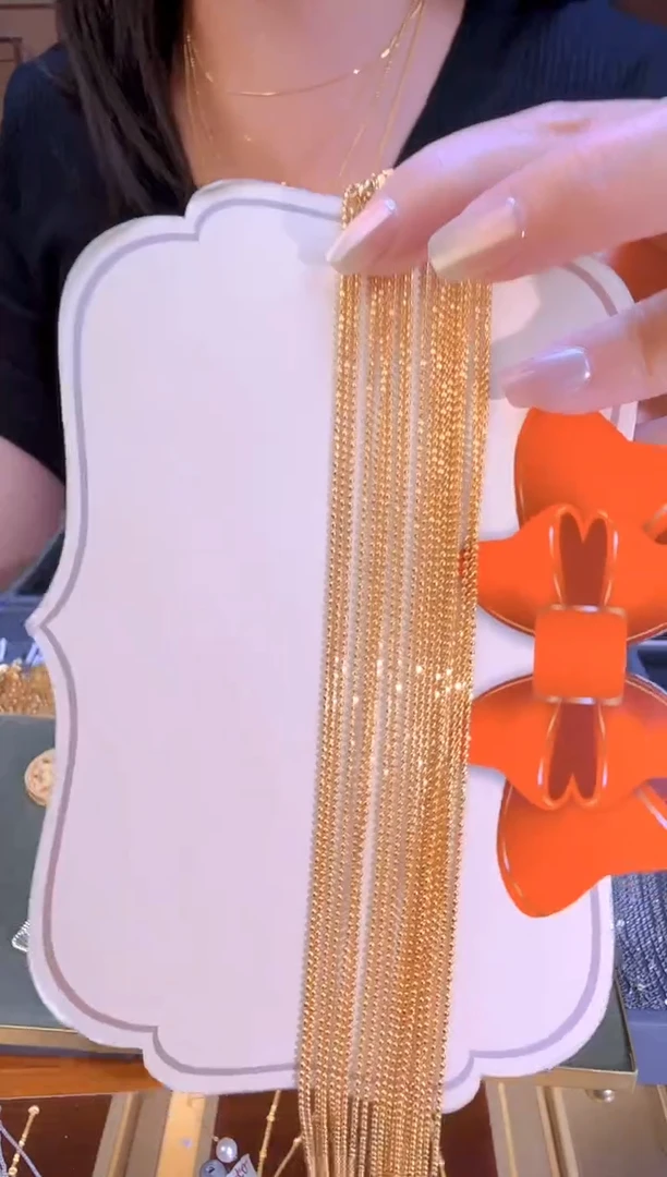 50cm固定不可调节切面珠珠链1.92g（多样性发货）