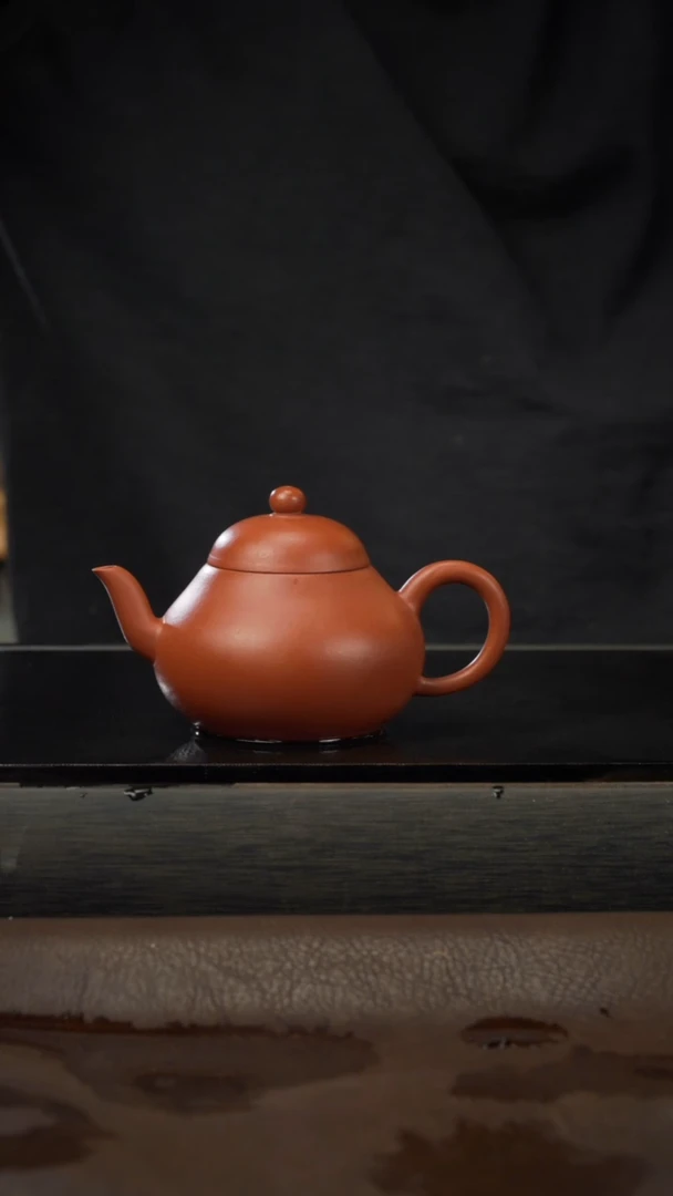 茶壶紫砂早**謝88 梨形 朱泥 全手