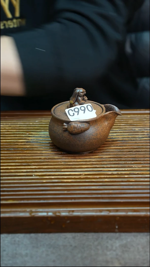 万古烧粗陶手工手做茶具