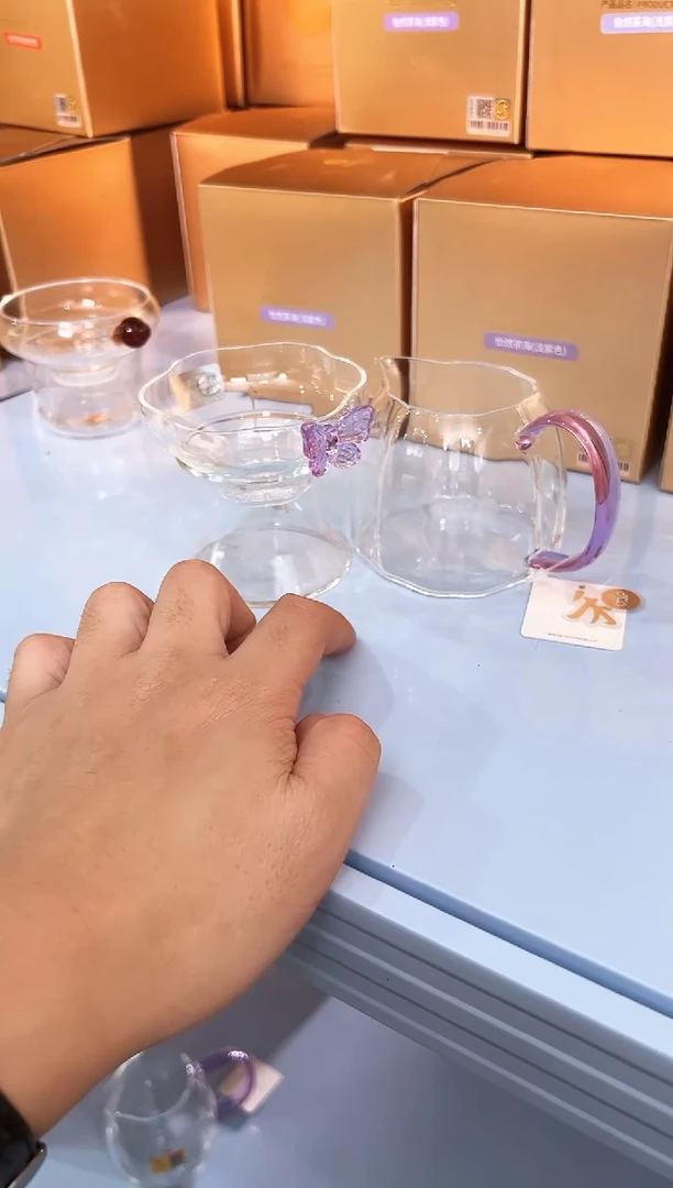 禾器倾妍茶海浅紫色加蝶梦激光滤网