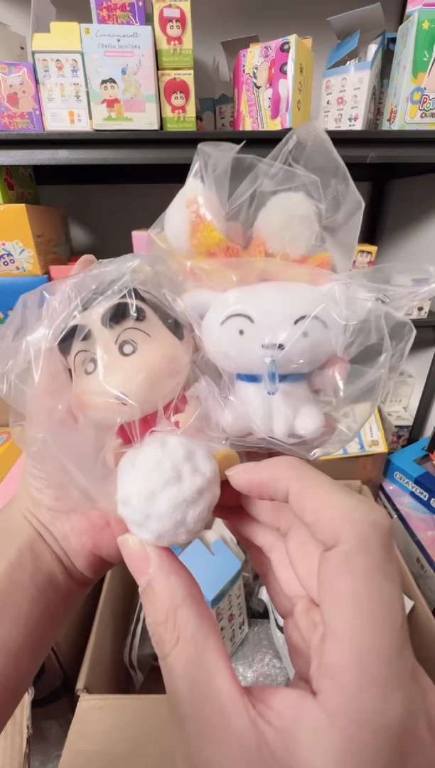 搪胶正版蜡笔小新野原小白的生活雪球