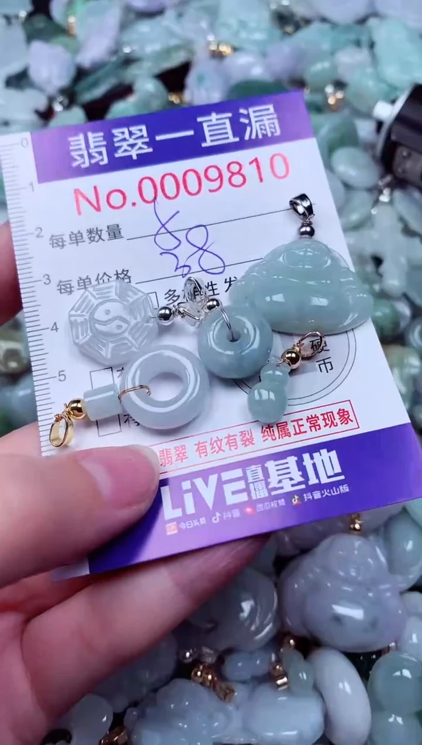 吊坠(不含链)未镶嵌翡翠9810