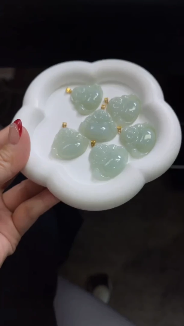 【闪购商品】翡翠颈饰18K金镶嵌C23 多样性发一件/配绳子