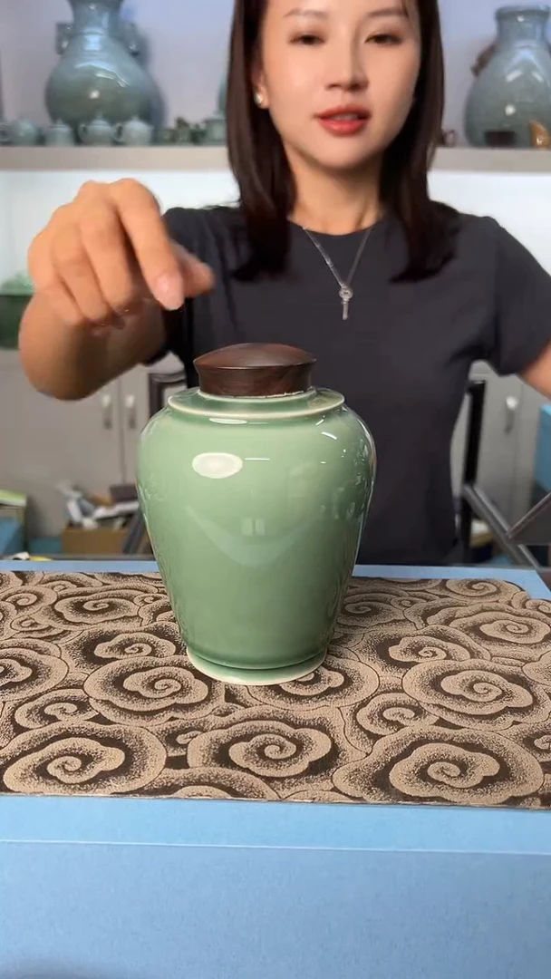 龙泉云间青瓷小米茶器