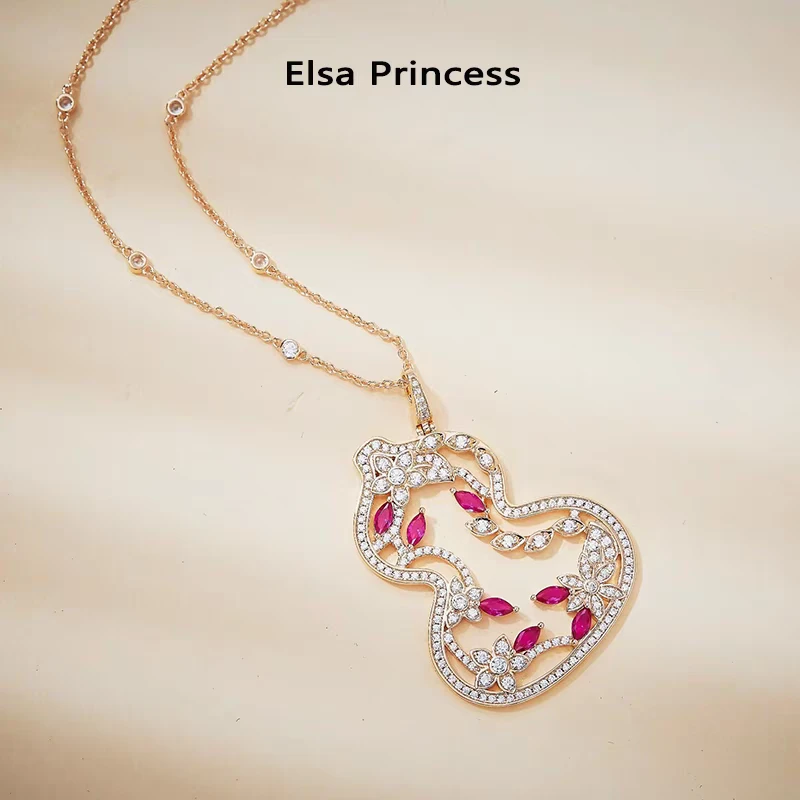 铜合金项链 《货号6655》彩色葫芦毛衣链（链长50+5）