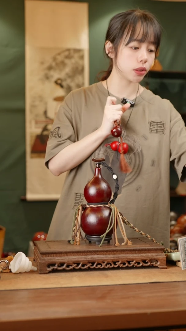 189号精品天然大漆酒葫芦一物一拍~