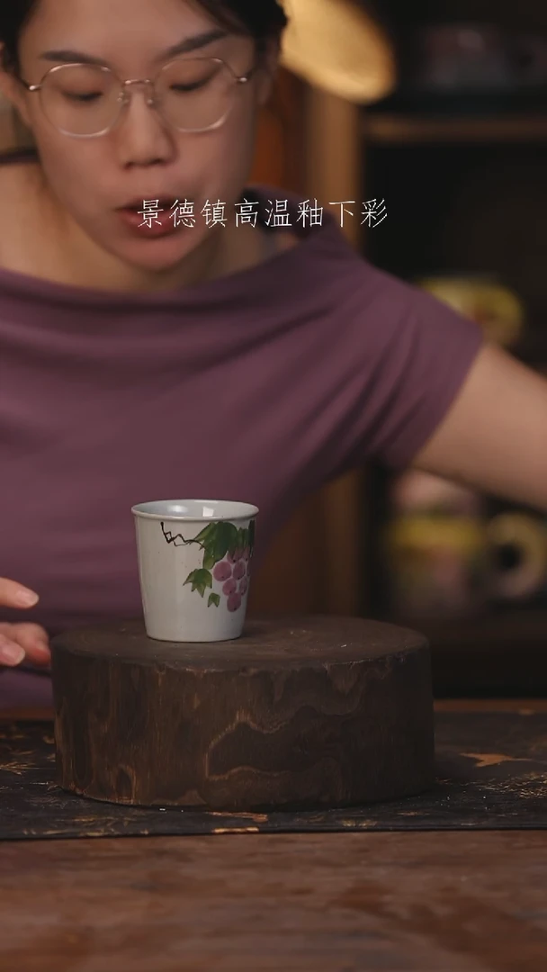 陶瓷景德镇高温釉下手绘陶瓷309