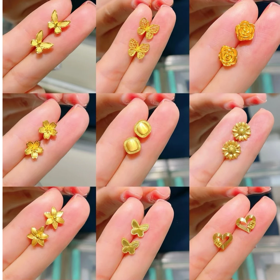 Chow Tai Seng/周大生小克重造型耳钉精致款耳钉小众高级礼物