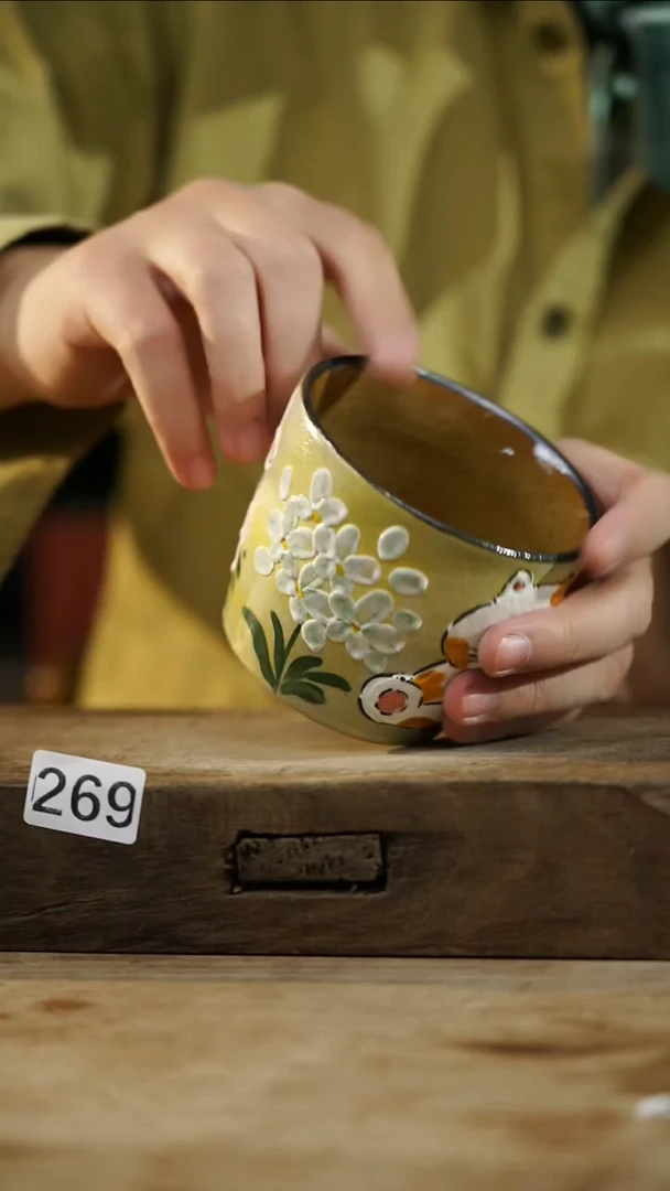 瓷片设计师手作！！！景德镇设计师系列！！！！咖啡杯