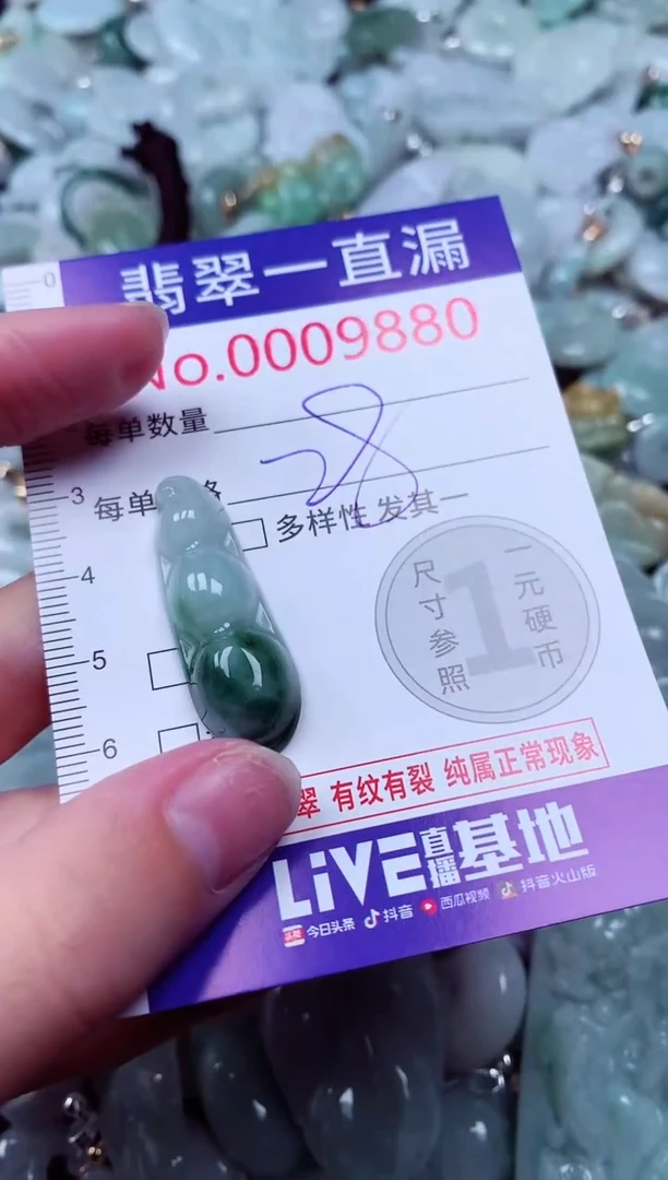 吊坠(不含链)未镶嵌翡翠9880