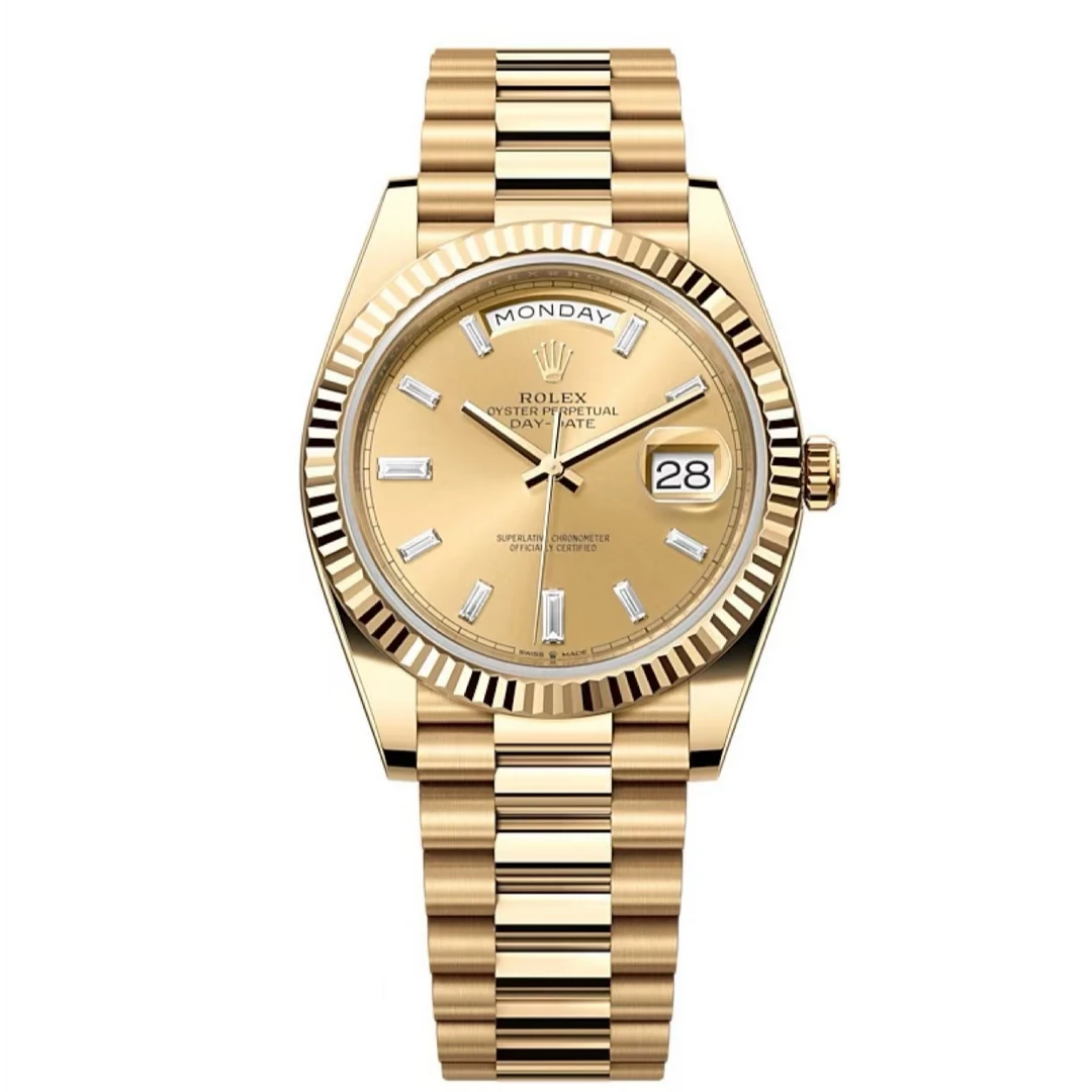 99新 Rolex/劳力士 哈馆/星期日历228238黄冰糖/40mm/22年全套