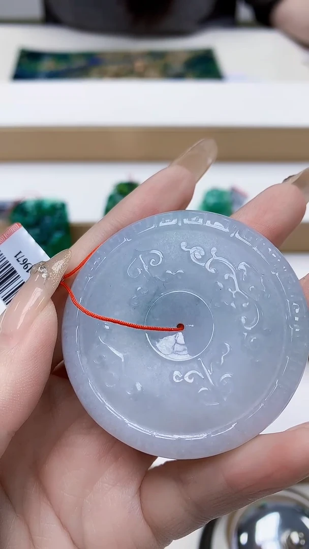 未镶嵌定制翡翠4852DD-毛货挂件53