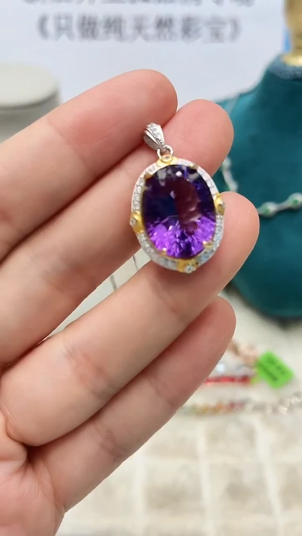 吊坠(不含链)银S925镶嵌水晶340ZB1122产品一个（多样性）