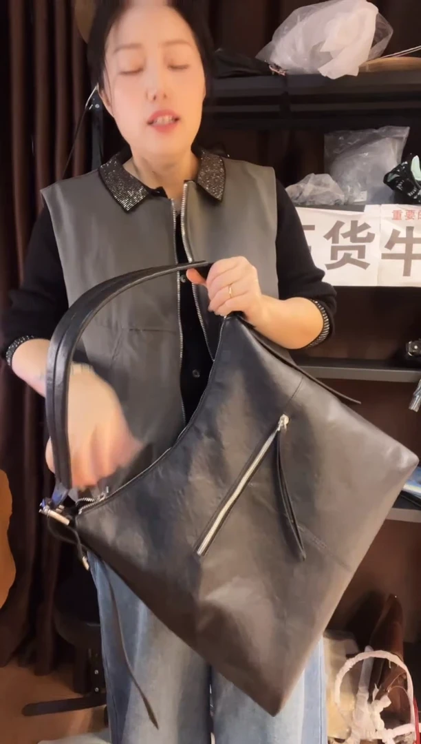 牛皮（革）高端订制时尚百搭女士手提斜跨包