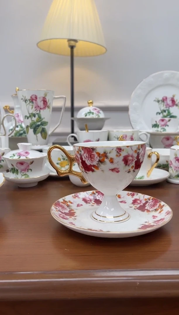 杯高骨骨瓷微瑕杯碟