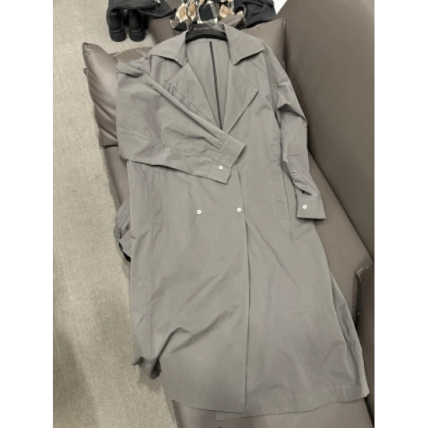 硕哥休闲宽松百搭热门爆款显白显瘦长款风衣外套女 22701