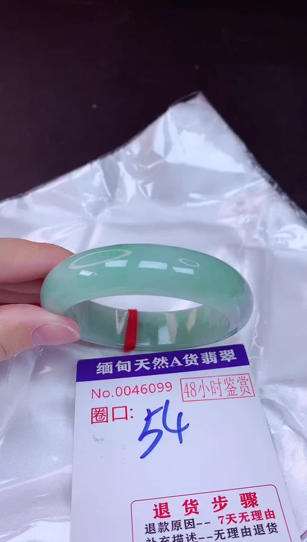 未镶嵌手镯翡翠54（48小时鉴赏期 ）
