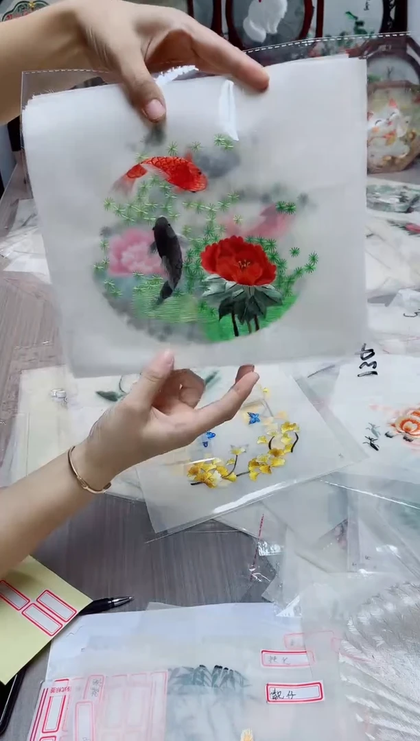织绣纯手工苏绣双面绣134