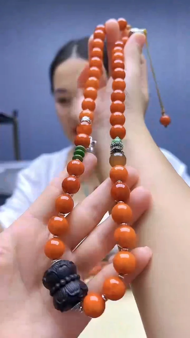 蜜蜡颈饰银S925镶嵌随昔diy颈饰