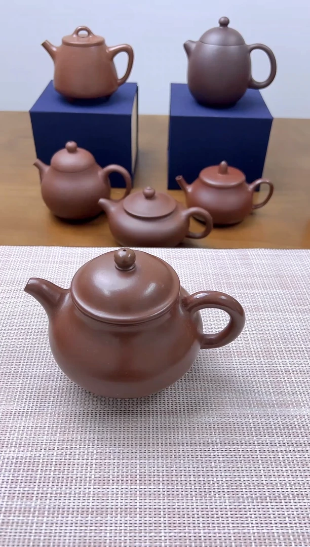 【闪购商品】紫砂茶壶原矿紫泥潘壶260cc