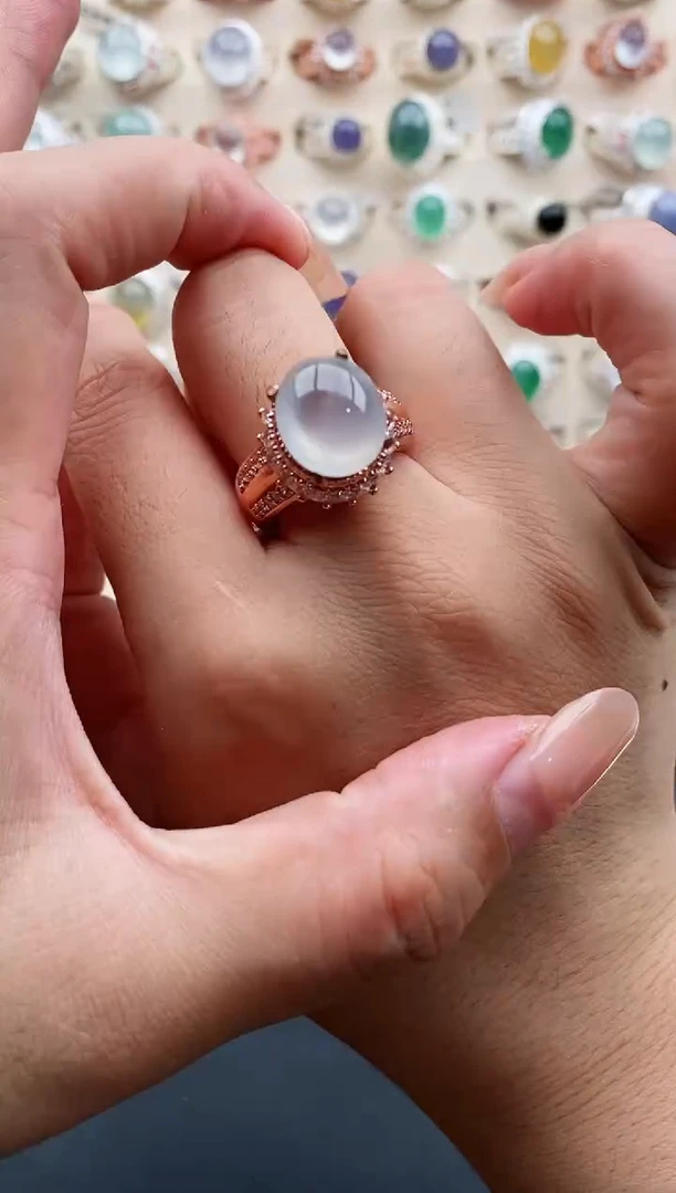 未镶嵌戒指翡翠天然缅甸翡翠A货222-4-5