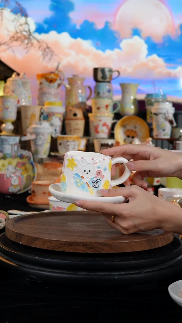 陶瓷便携款手工手绘景德镇陶瓷