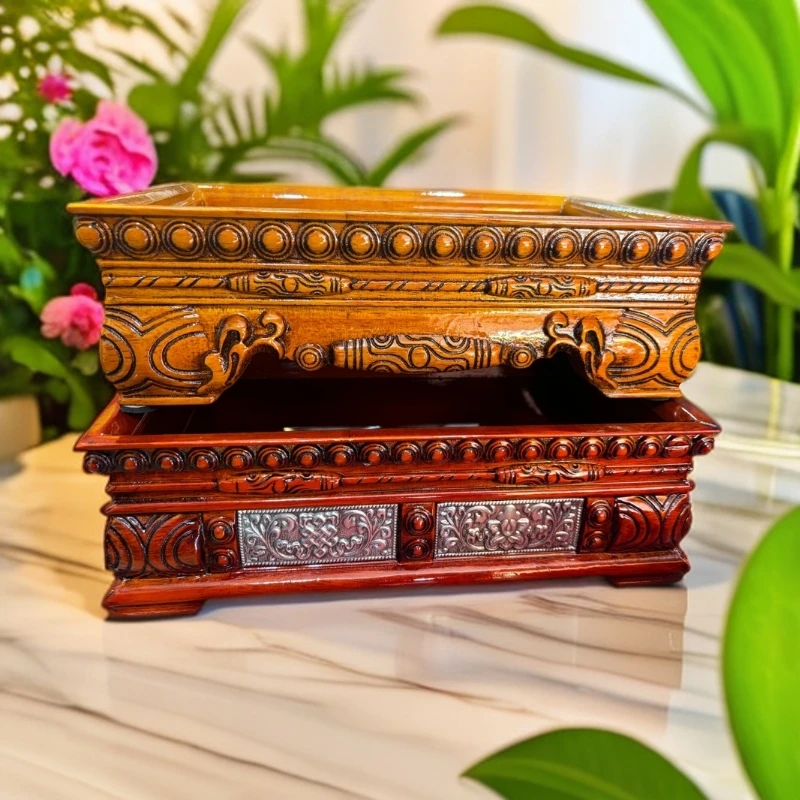 藏式实木长方形肉干盘