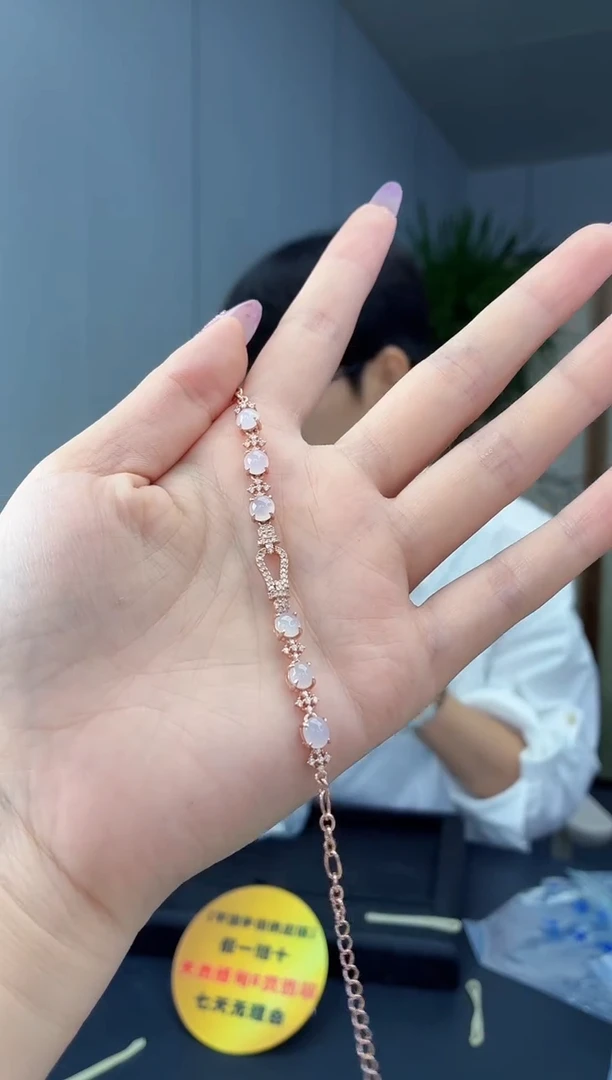 银S925镶嵌手链翡翠111111111111