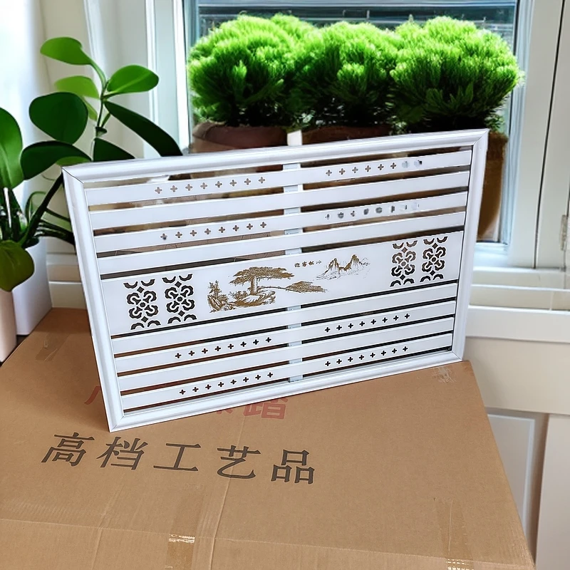 定制装饰百叶窗格栅遮丑防尘家用设计创意暖气片暖气罩节能遮挡板