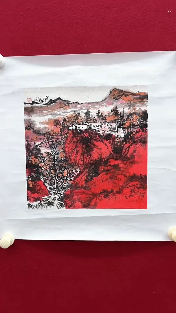 国画刘老师绘画作品 带荣宝斋宁波证书