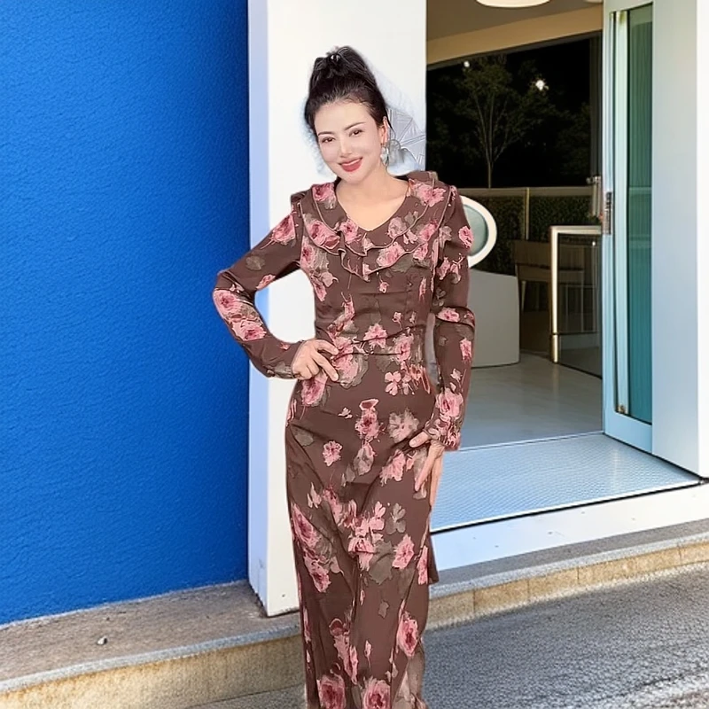 995新款时尚减龄少女碎花淑女女装连衣裙