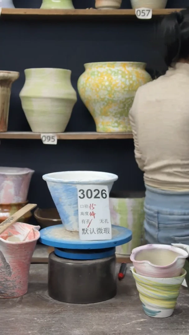 景德镇花盆默认微瑕3026