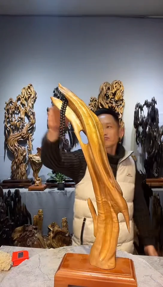 【闪购商品】金丝楠金丝楠小叶桢楠随行摆件20