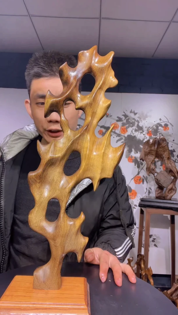 【闪购商品】金丝楠木雕金丝楠木工艺品摆件