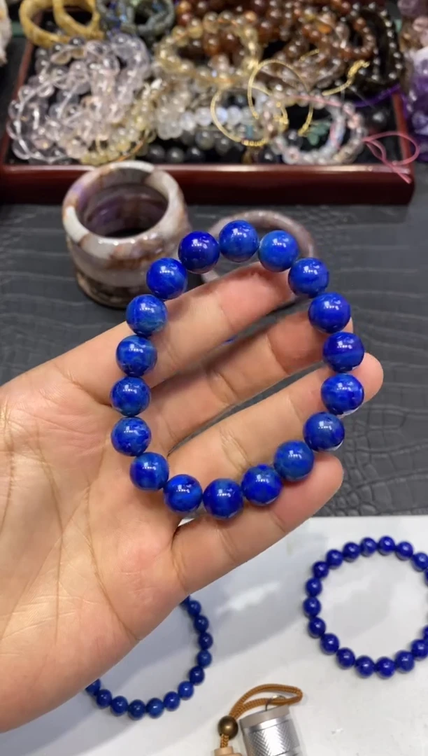 【闪购商品】水晶手链未镶嵌12mm青金石
