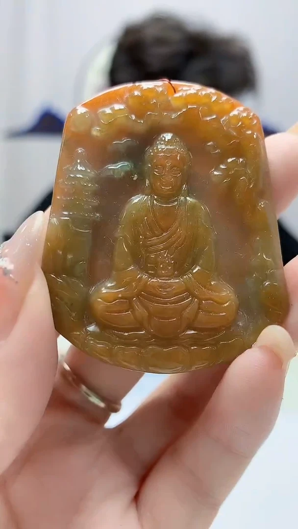 翡翠未镶嵌颈饰4688DD-jj挂件3