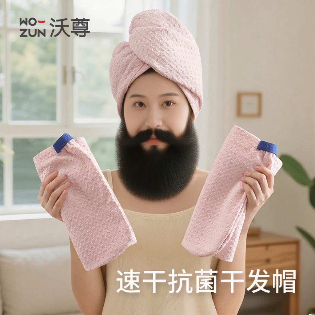 干发帽女超强吸水速干7A抗菌包头巾加厚2025新款浴帽洗头毛巾免吹