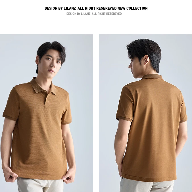 利郎【可机洗桑蚕丝凉感Polo】男夏季凉感速干翻领弹力高阶POLO衫