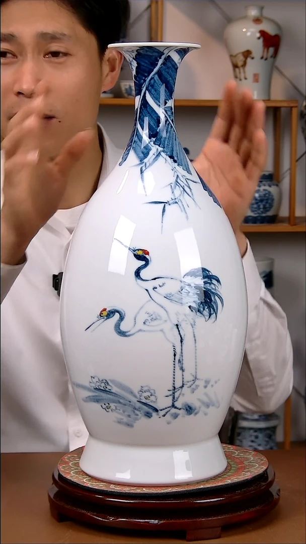 瓶景德镇手工手绘陶瓷摆件13