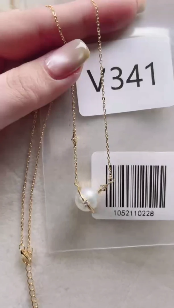 【闪购商品】海水珍珠套链银S925镶嵌V341