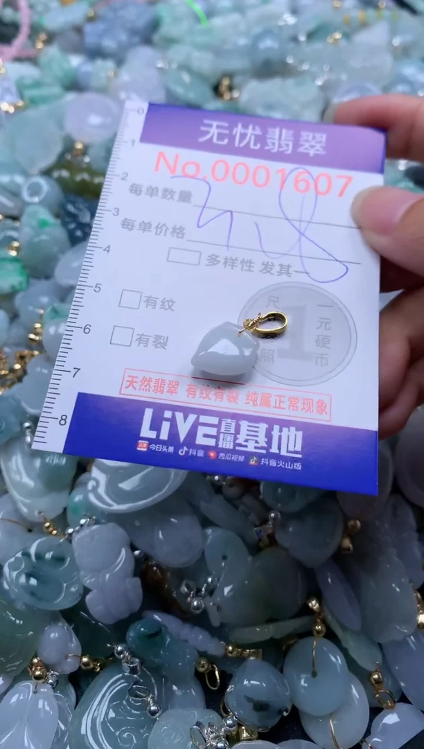 翡翠未镶嵌吊坠(不含链)1607
