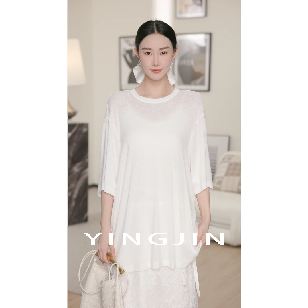 【MENG FAYE】白色少女-冰茶感T恤-SE0775Z