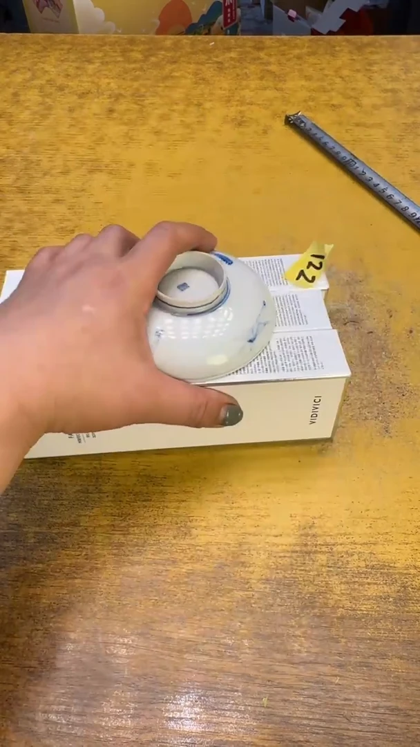 瓷器瓷器瑕疵瑕疵122女神三件碗