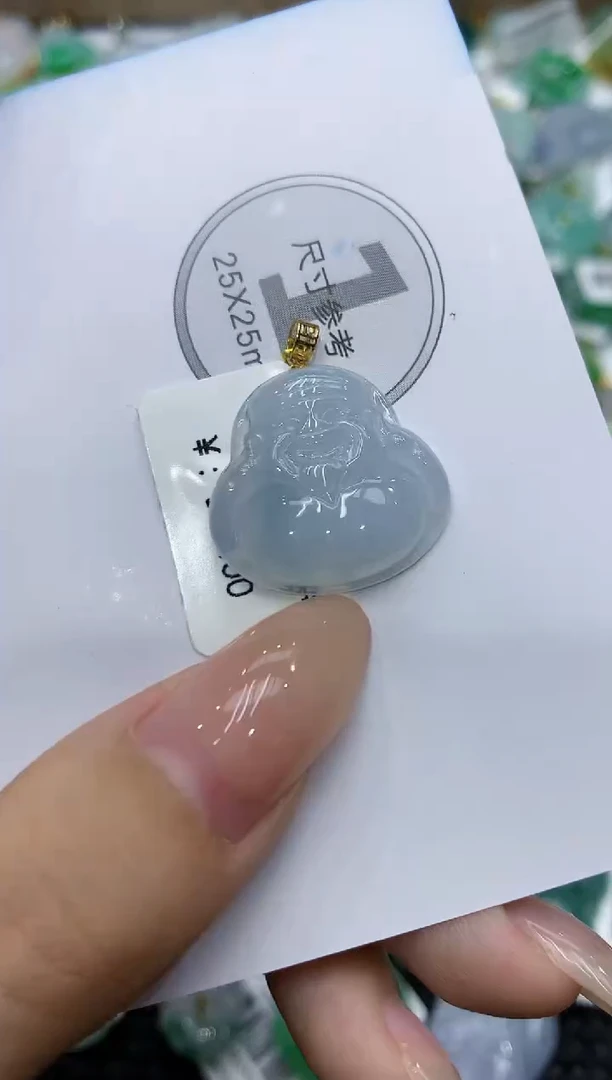 颈饰18K金镶嵌翡翠111111111111