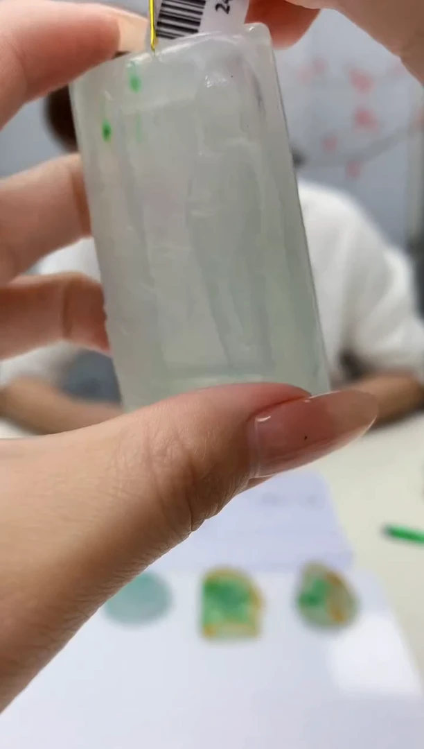 【闪购商品】定制翡翠未镶嵌4868jj-毛货挂件157