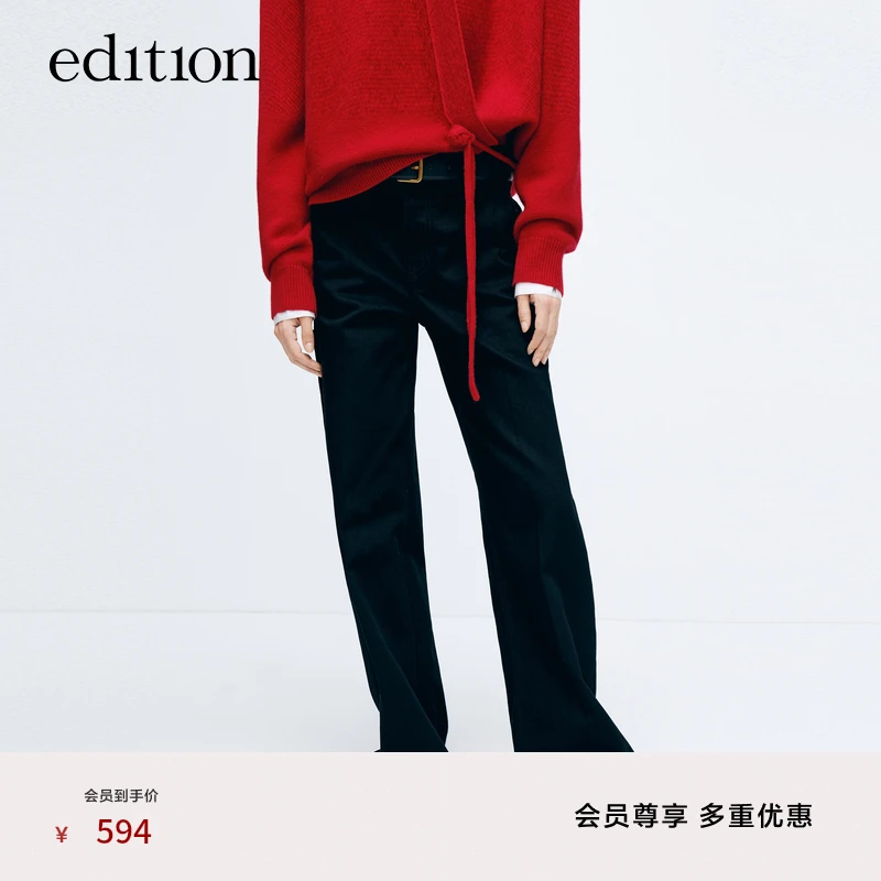 【精英衣橱系列】edition黑色工装牛仔裤#EBD1JEN018